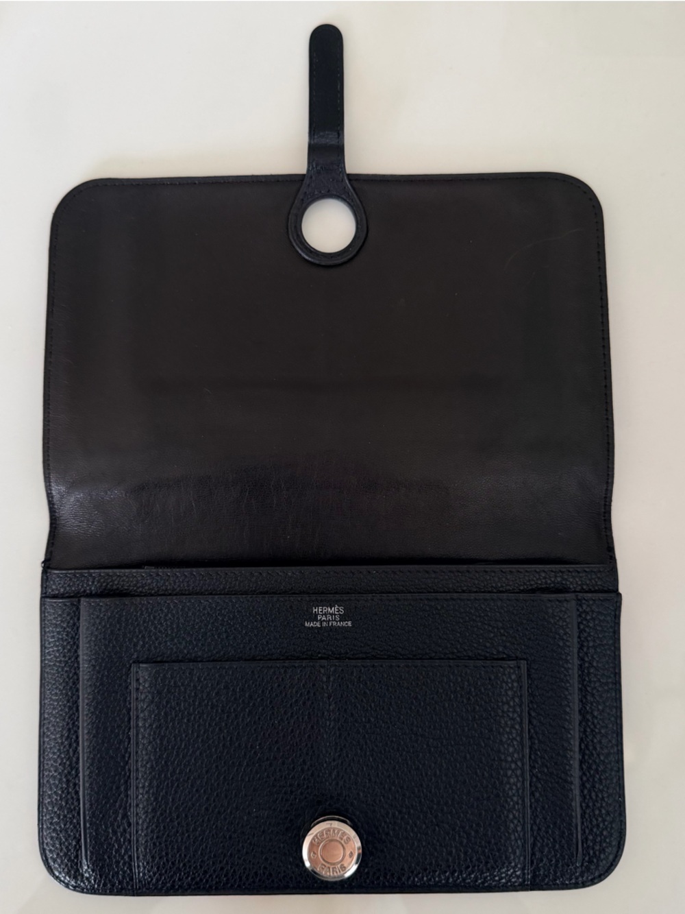 Hermes Dogon Duo Wallet Black w Palladium HW Great Condition - Picture 4 of 14